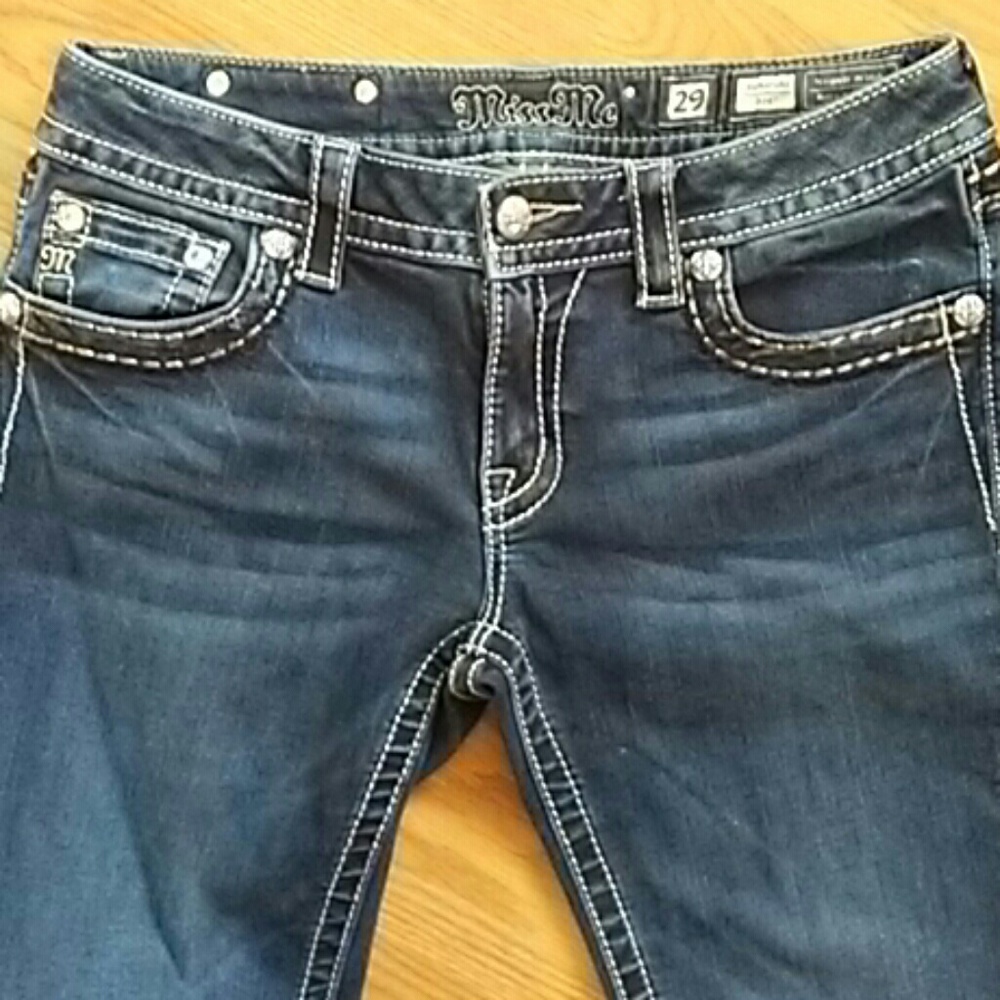 Signature bootcut Miss Me jeans.